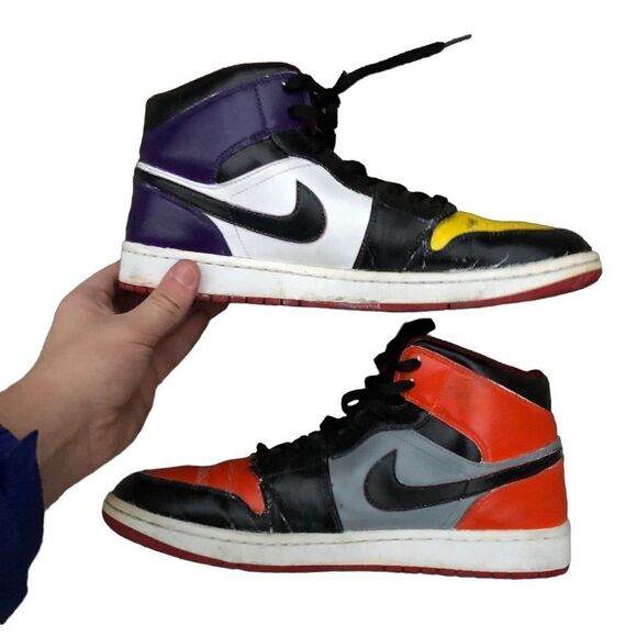 CUSTOM Nike Air Jordan 1 Retro 'Multicolor' Size 12 - Picture 8 of 14